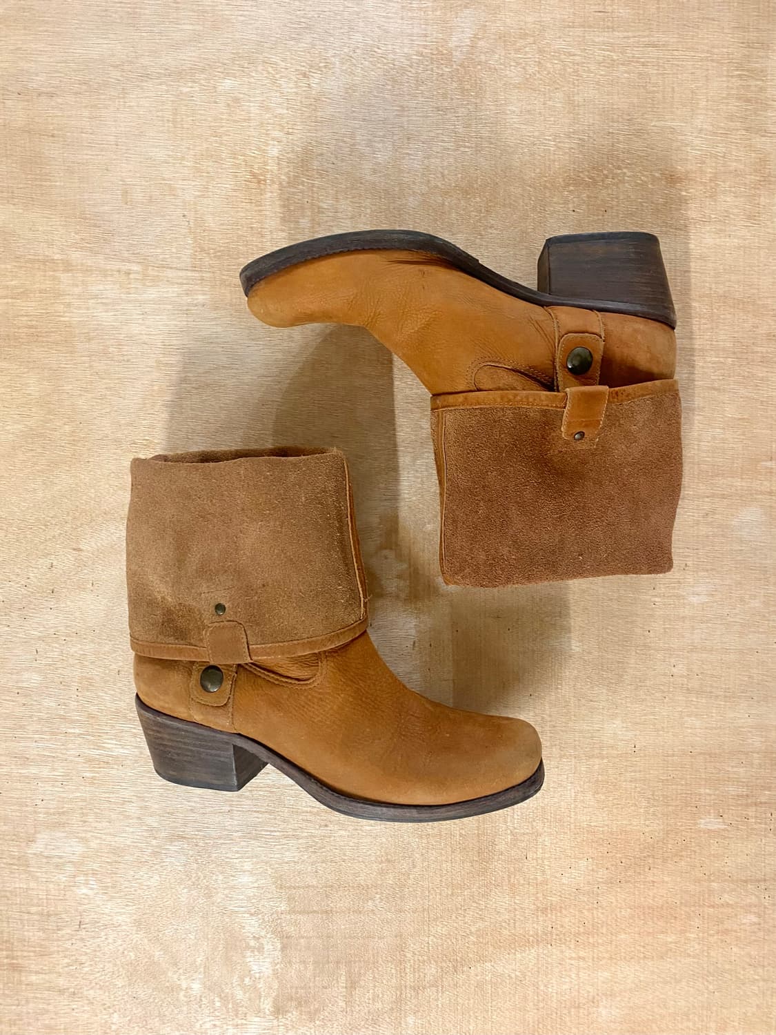 VTG leather boots 미국 빈티지 2way 바이커 부츠 상품이미지4