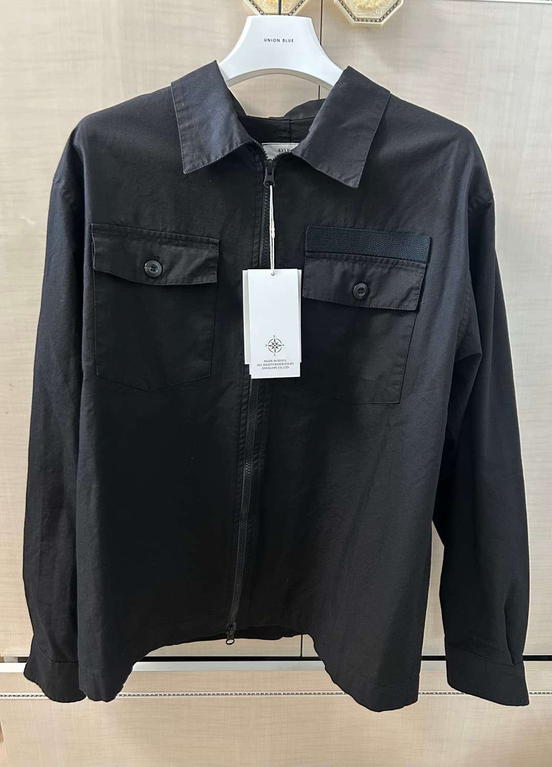 새상품) 엔벨로프 유틸리티 집 셔츠자켓 블랙3 상품이미지3