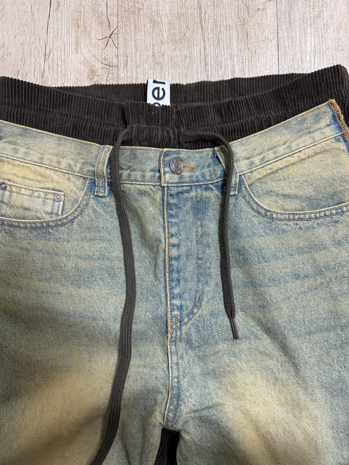 Open yy 프론트진 코듀로이 팬츠 1사이즈 상품이미지5