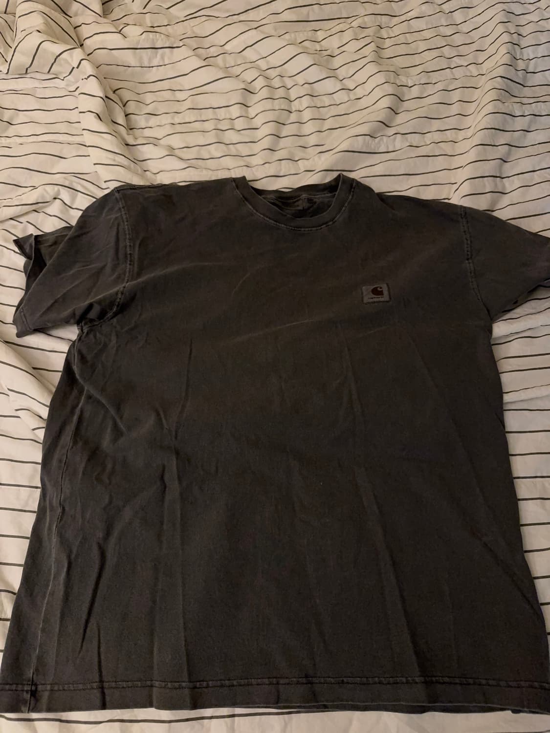 칼하트wip 가먼트다잉 티셔츠 차콜 XL 상품이미지1