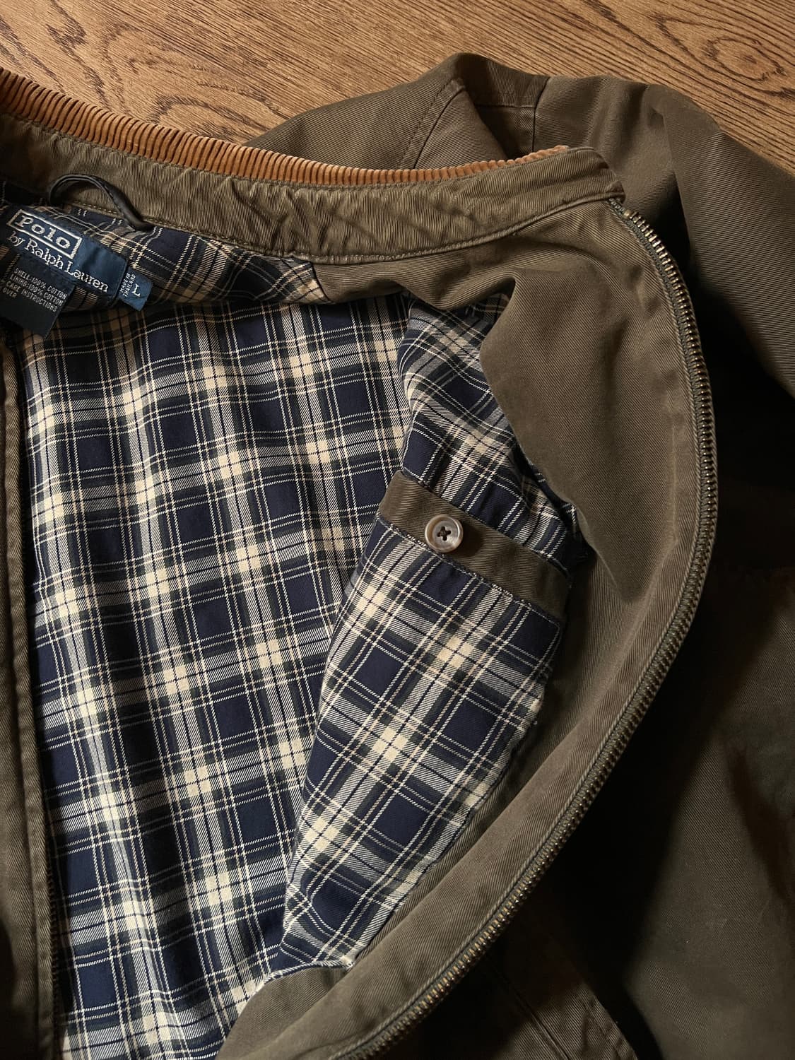 [L]폴로 랄프로렌 체크 라이닝 코듀로이 카라 베이포트 자켓 상품이미지7
