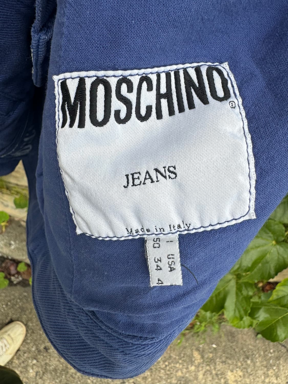 90s moschino made in italy 코튼 트러커 자켓 상품이미지6