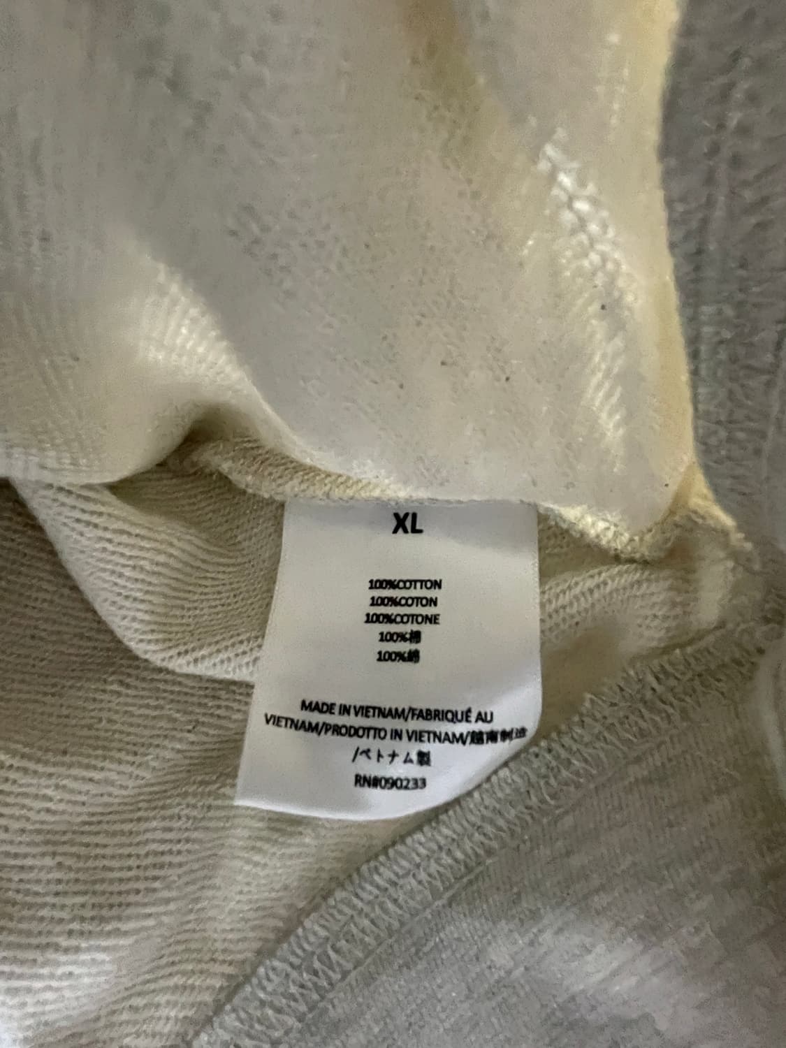 피어오브갓 에센셜/ 체스트 로고 폴로 티셔츠 오트밀/ XL  상품이미지7