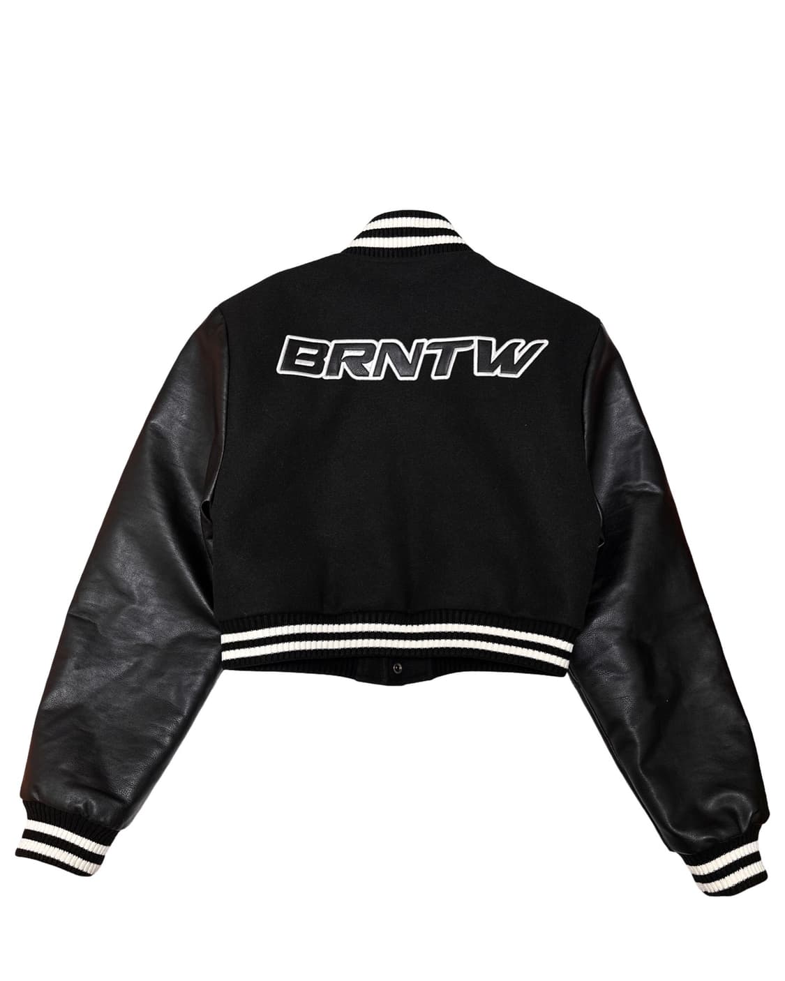 본투윈 블랙 크롭 바시티 자켓 상품이미지4