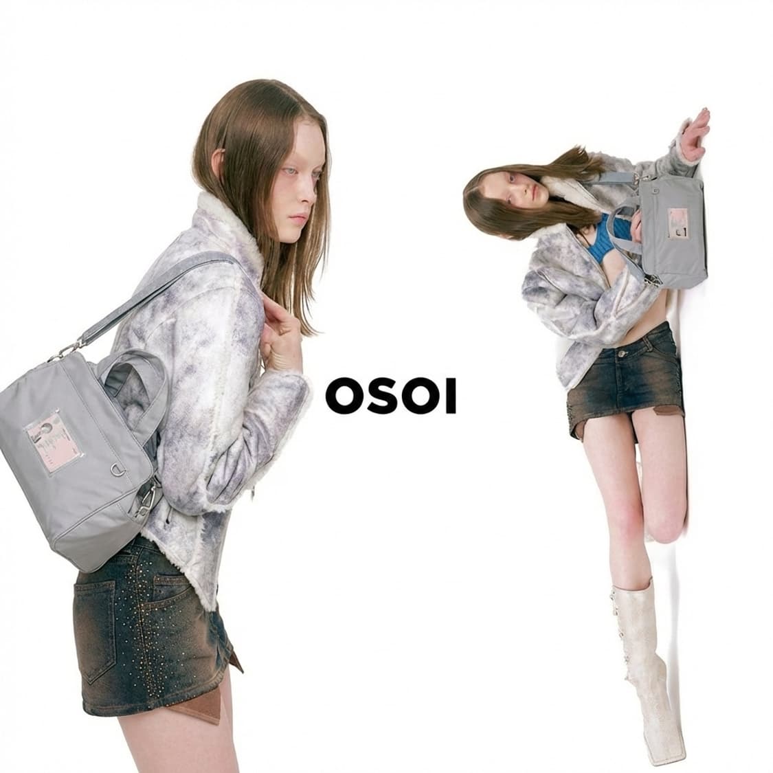 오소이 OSOI 토트백 크로스백 핸드백 나일론백(정가 16만원! 새상품! 상품이미지1