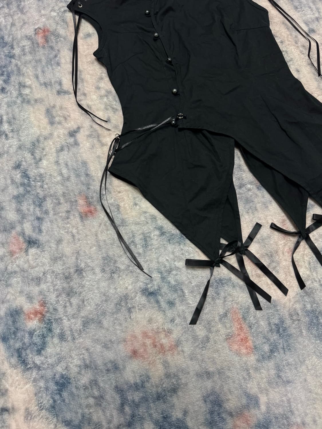 Bodyline lace up sleeveless jacket 상품이미지5