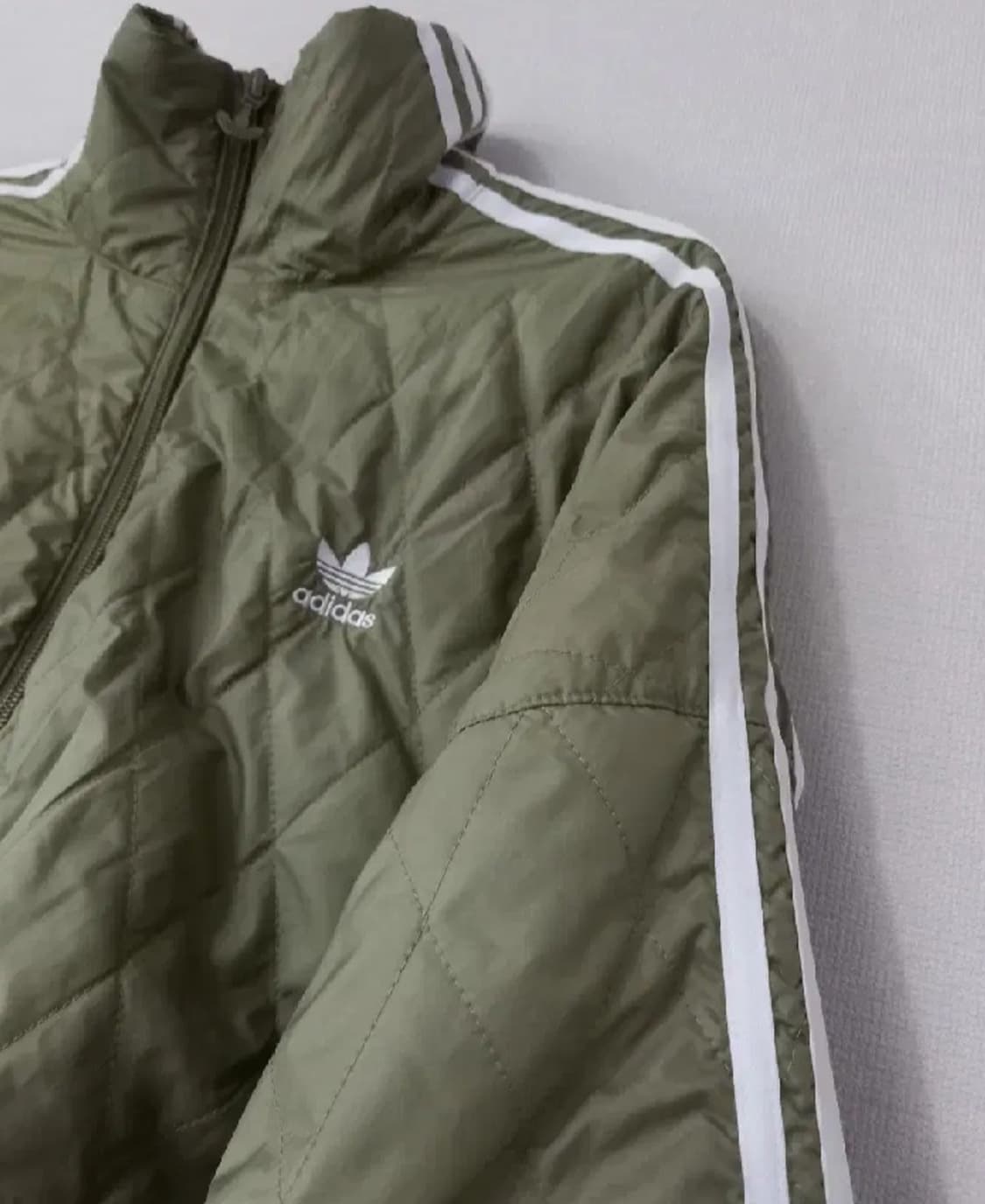 아디다스 대장급 카키 퀄팅 트랙탑 저지 져지집업 100/L 상품이미지2