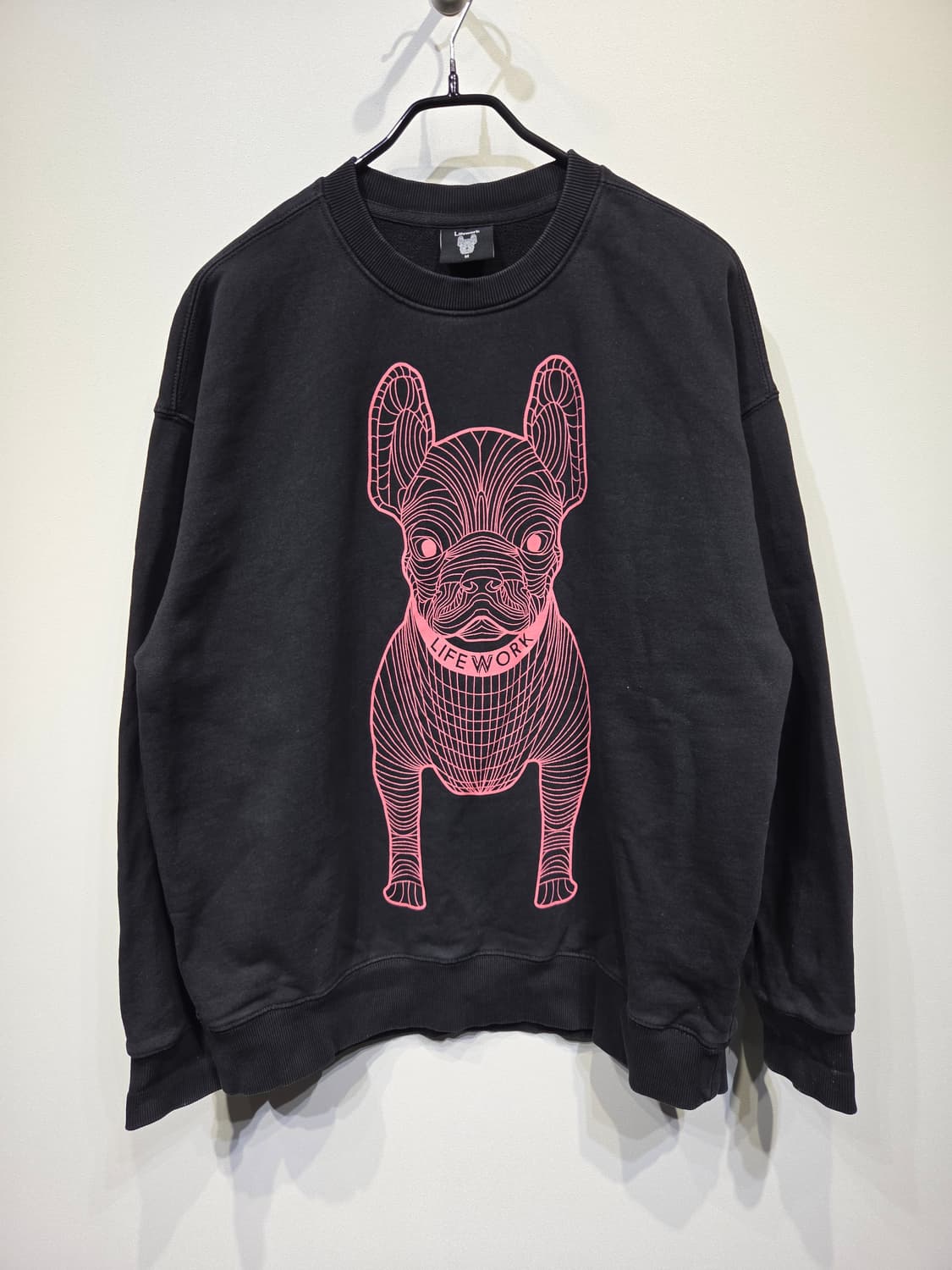 라이프워크 불독 맨투맨 블랙_M 상품이미지2