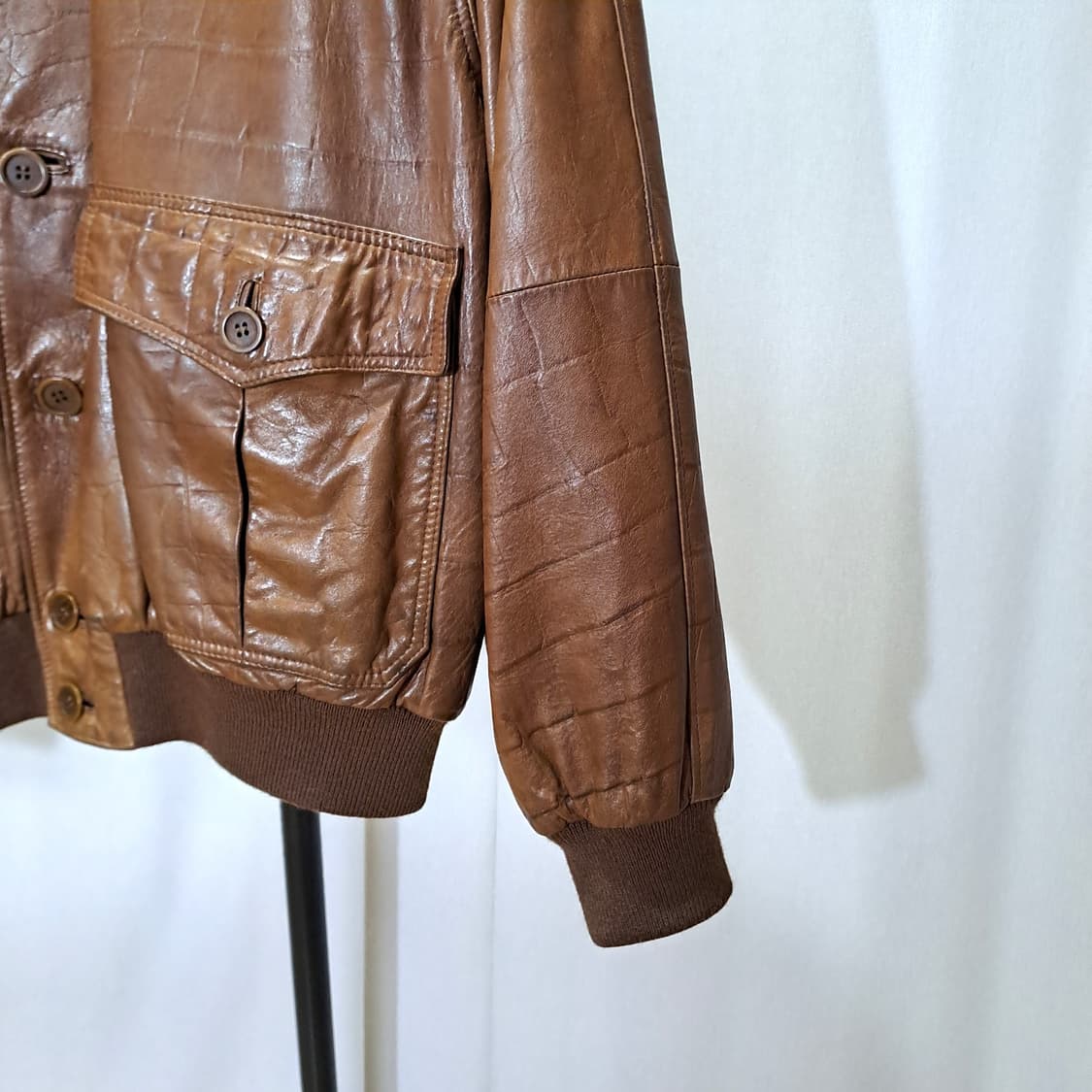 (택포) 메드 인 이태리 A-1 양가죽 자켓 52 B660 상품이미지4