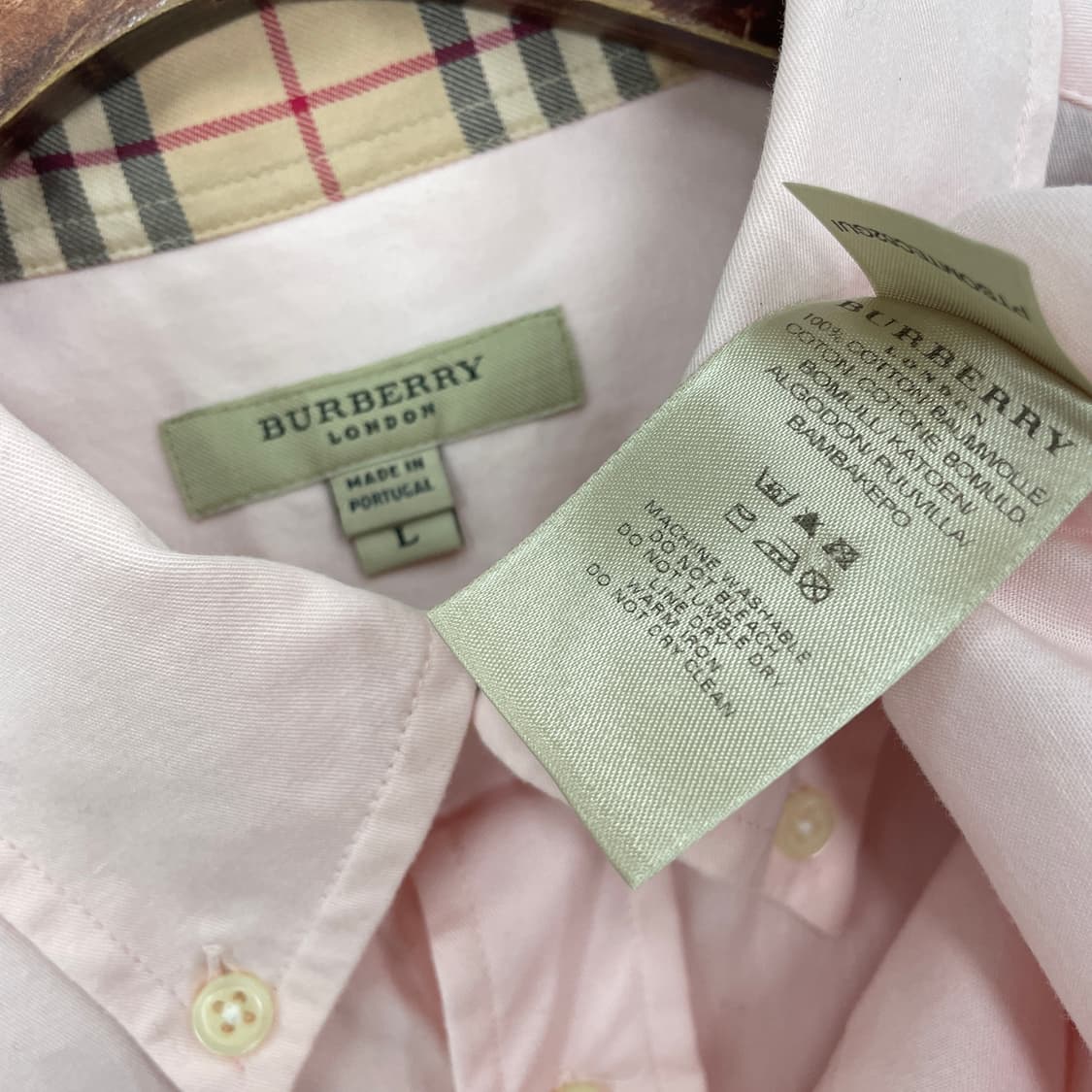 버버리 핑크 옥스포드 셔츠 상품이미지5