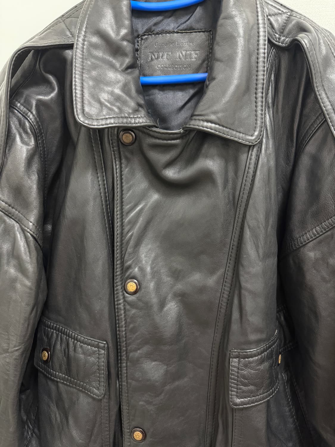 빈티지 양가죽 자켓 오버핏 리얼레더 상품이미지3