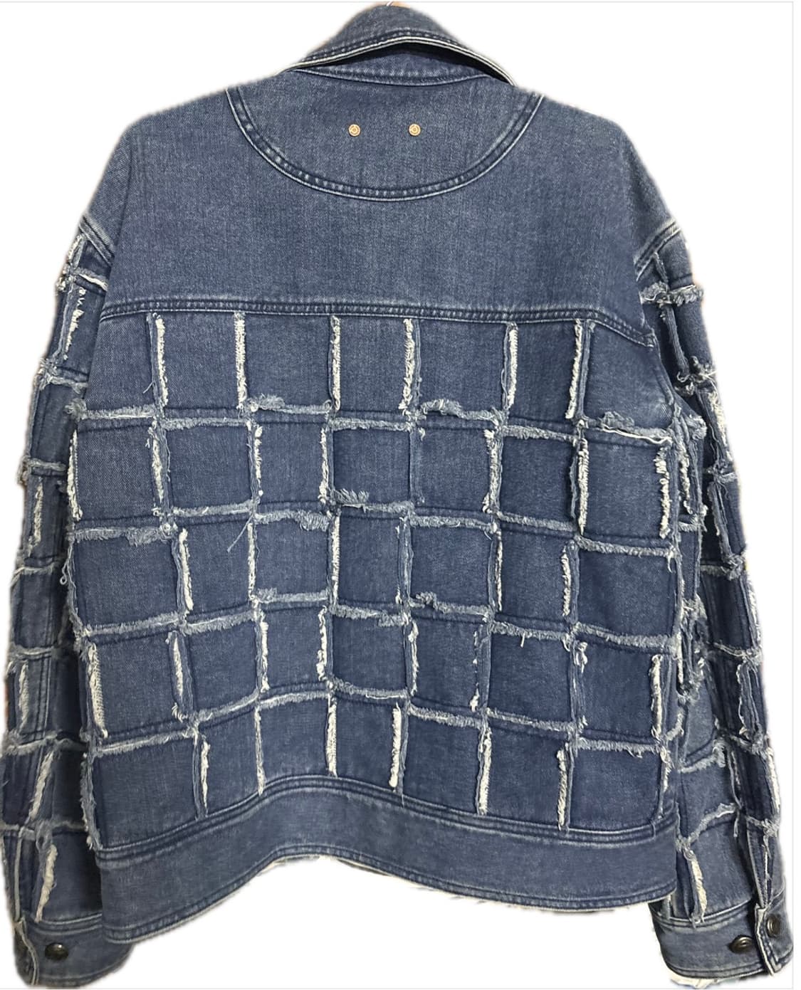ADSB 앤더슨벨 블루 뉴 패치워크 데님자켓 L 상품이미지2