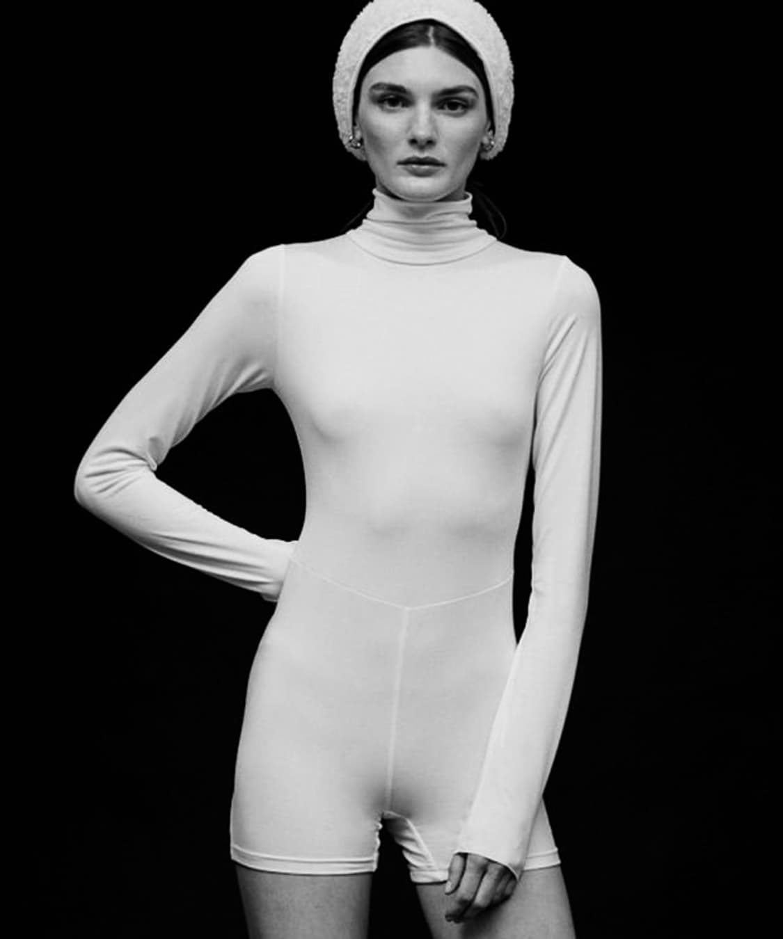 새상품) ENAVANT BODYSUIT (S) 블랙 스킴스바디수트st  상품이미지1