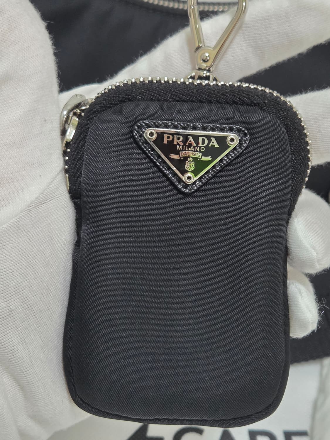 [새상품급] 프라다 리나일론 테수토 은장 체인 호보백  상품이미지8