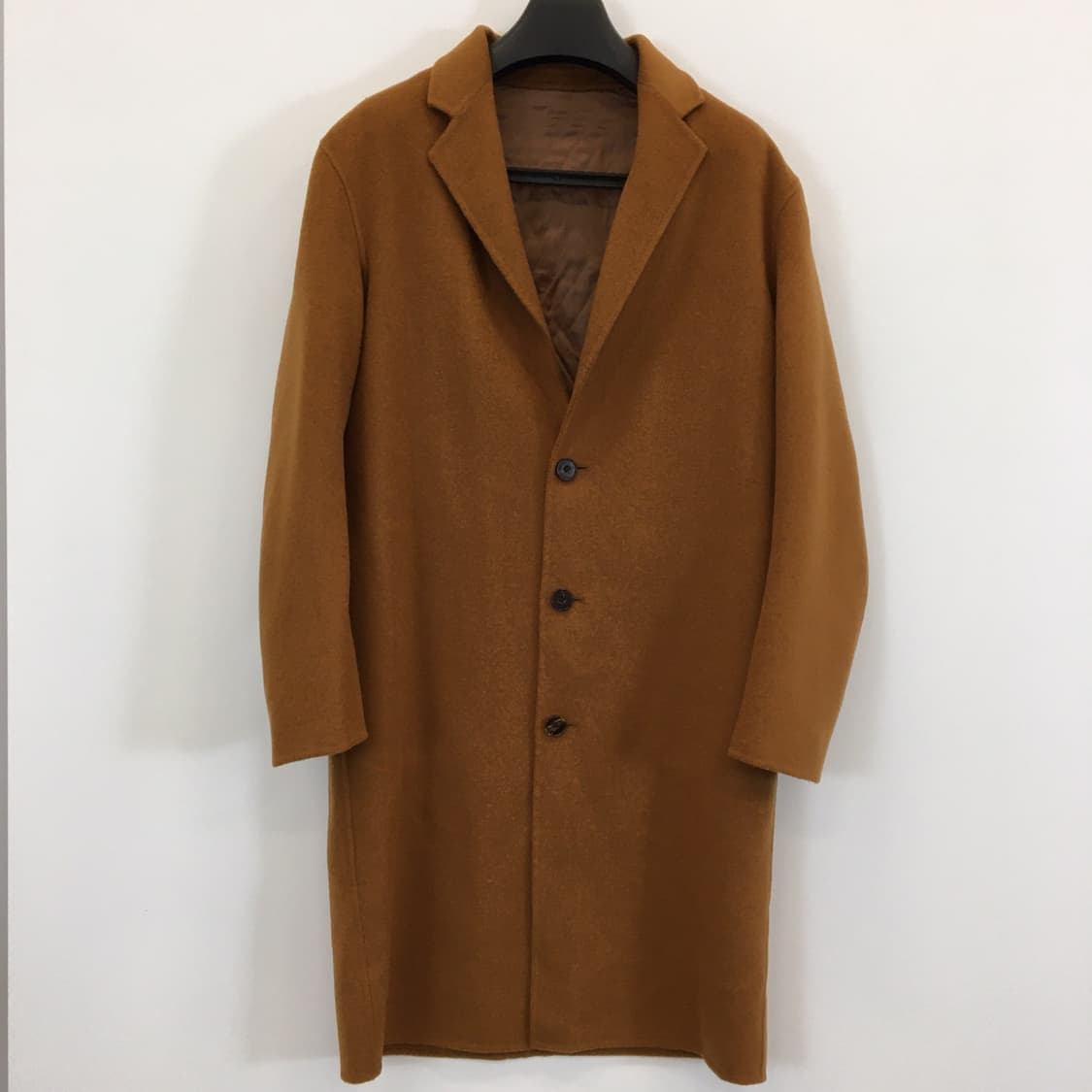 마마가리 캐시미어 카멜브라운 싱글코트 100  상품이미지1