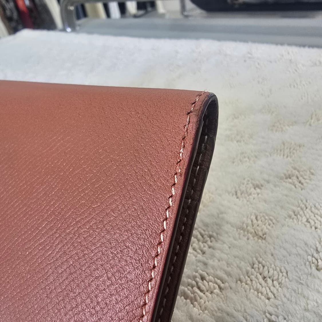 [중고/정품] 에르메스 베안 앱송 골드 하드웨어 장지갑 상품이미지3