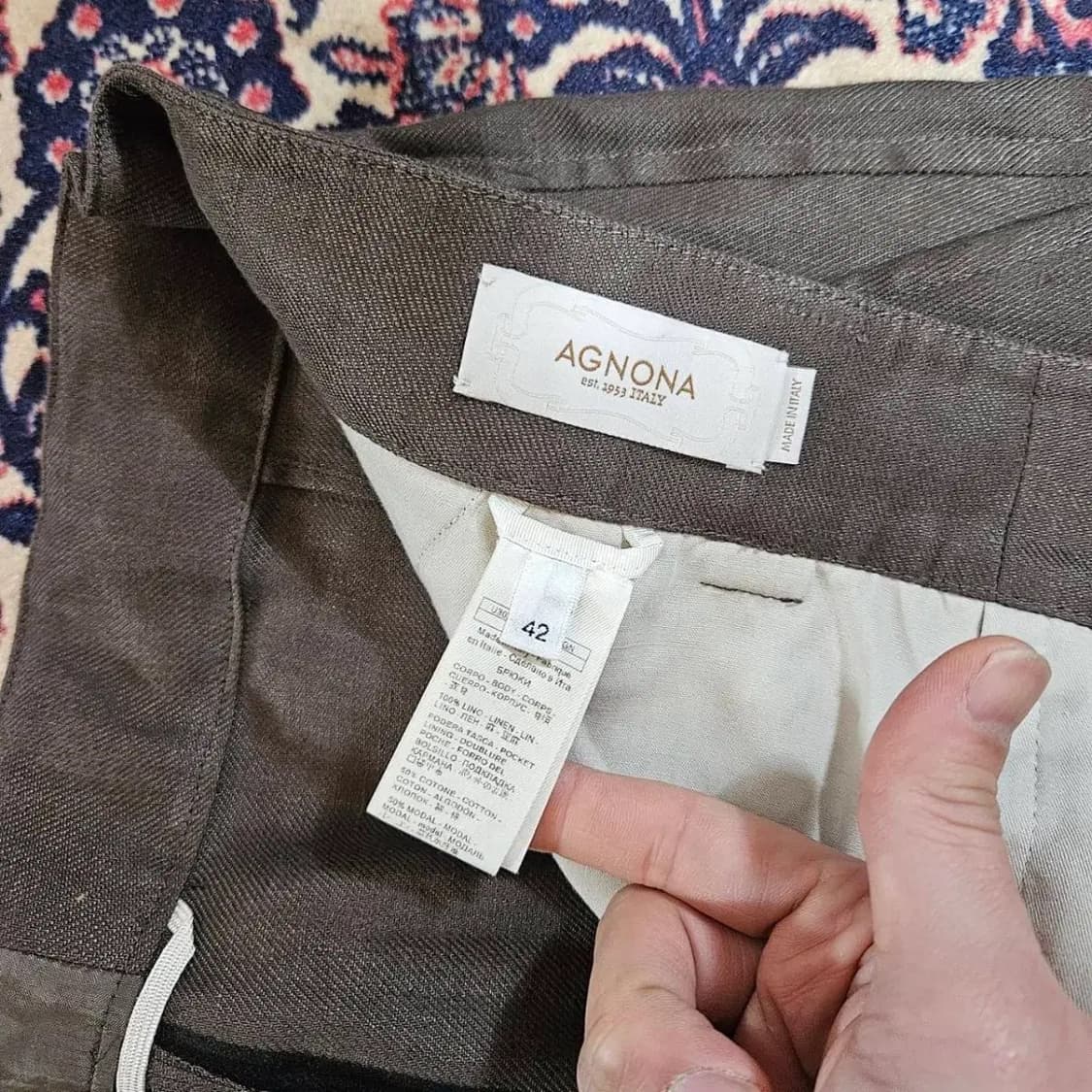 아뇨나(AGNONA) in Italy 21FW 레귤러 테이퍼드 팬츠 상품이미지8