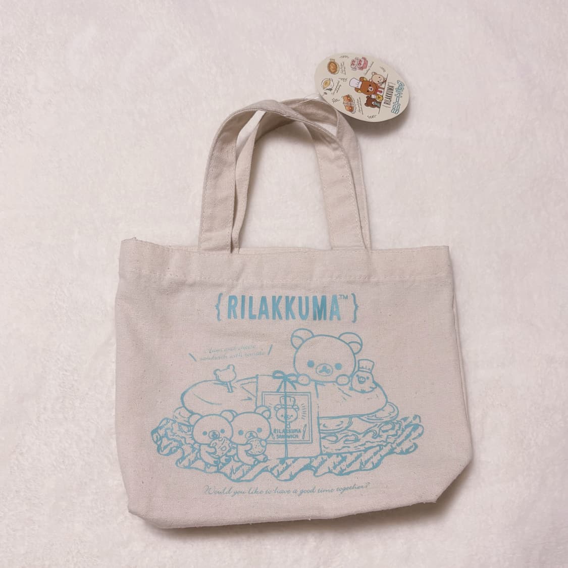 San-x 산엑스 리락쿠마 코리락쿠마 핀터깔 미니 에코백 가챠 백 가방  상품이미지1