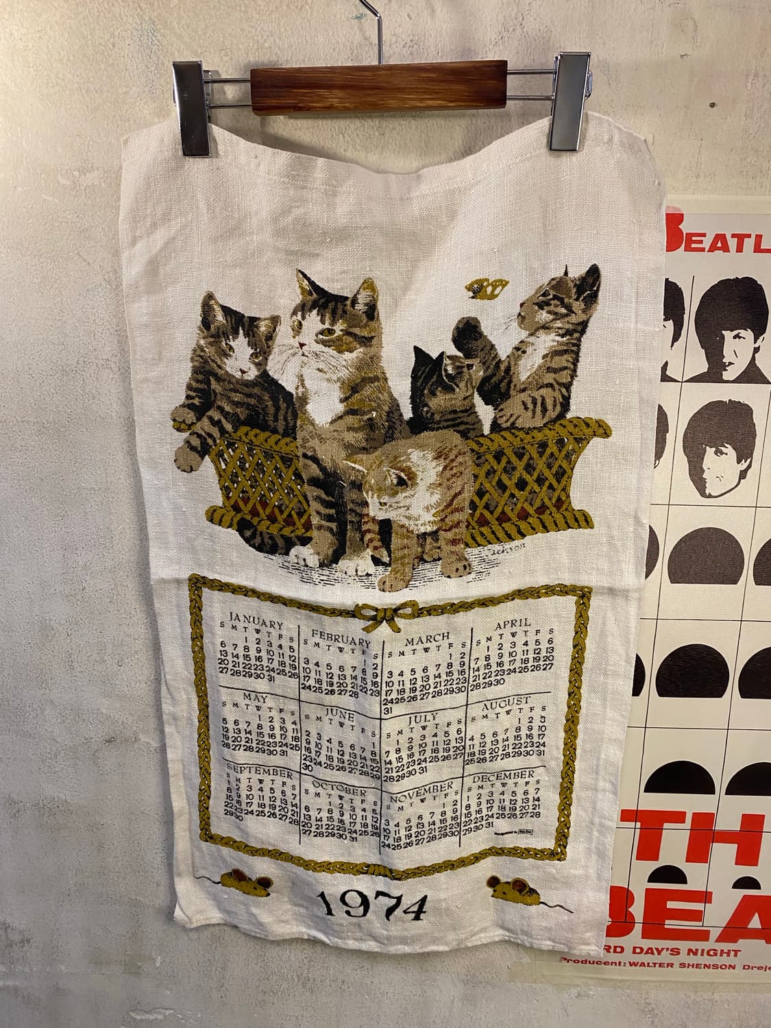 ☕️유럽 티타월 캘린더패브릭 상품이미지1