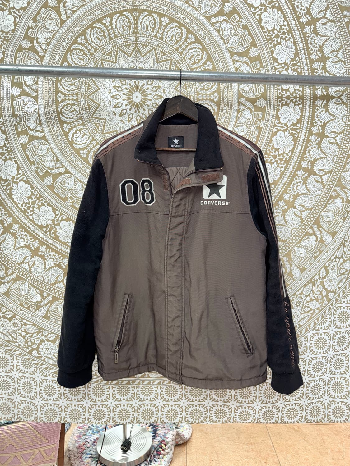 컨버스 올드스쿨 누빔 후리스 점퍼  상품이미지3