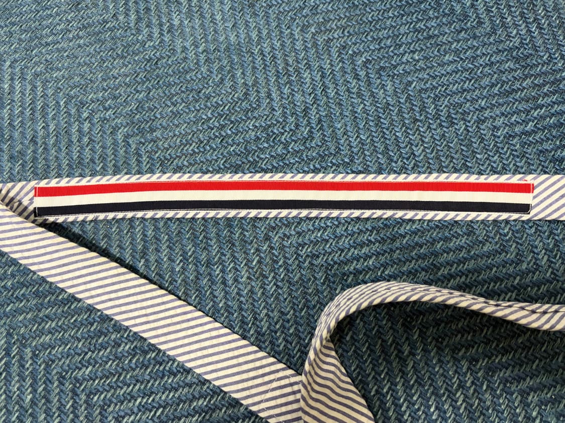 톰브라운 블루 시어서커 넥타이 상품이미지3