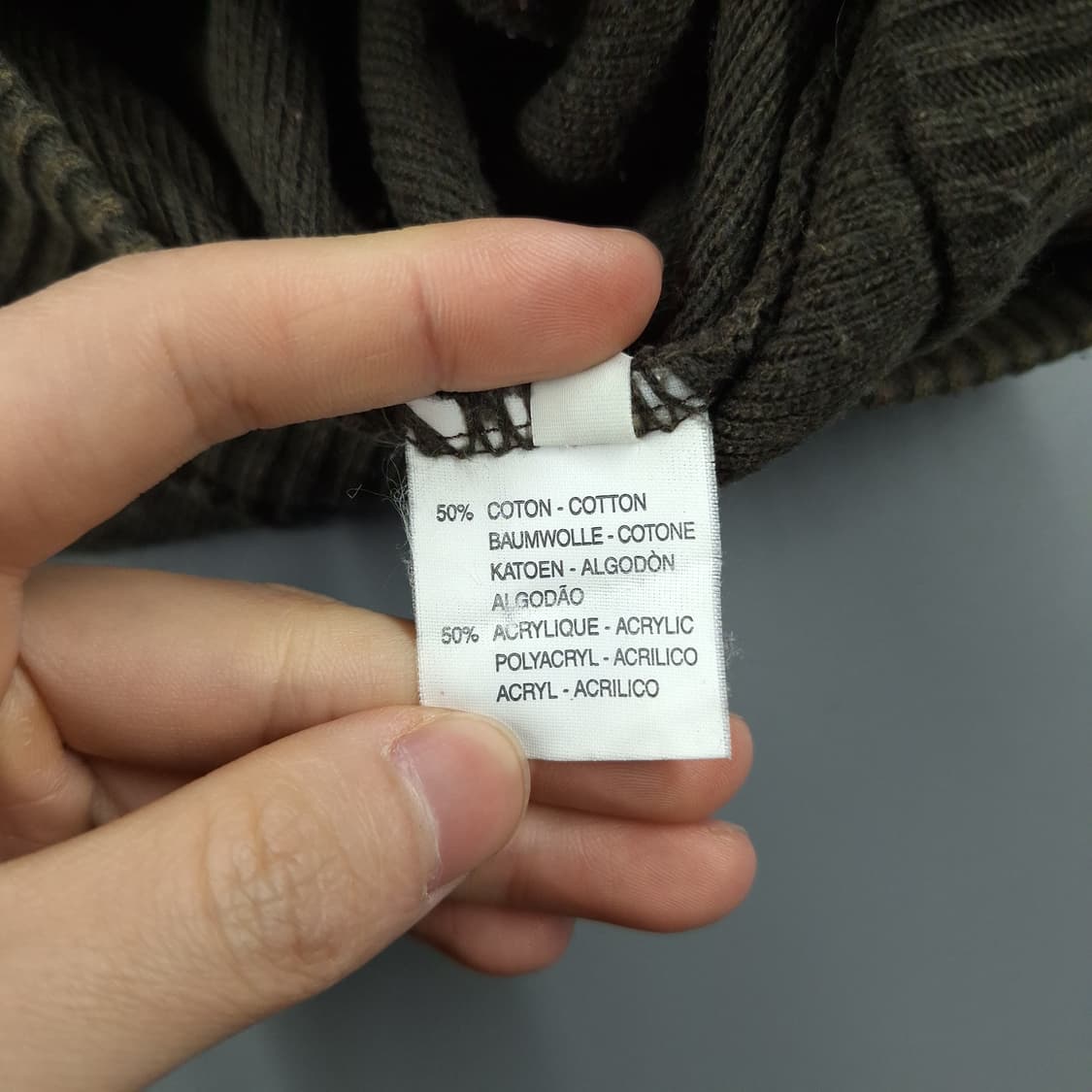 빈티지 카키 멀티포켓 올드스쿨 스트릿 하이넥 니트집업 XL 상품이미지9