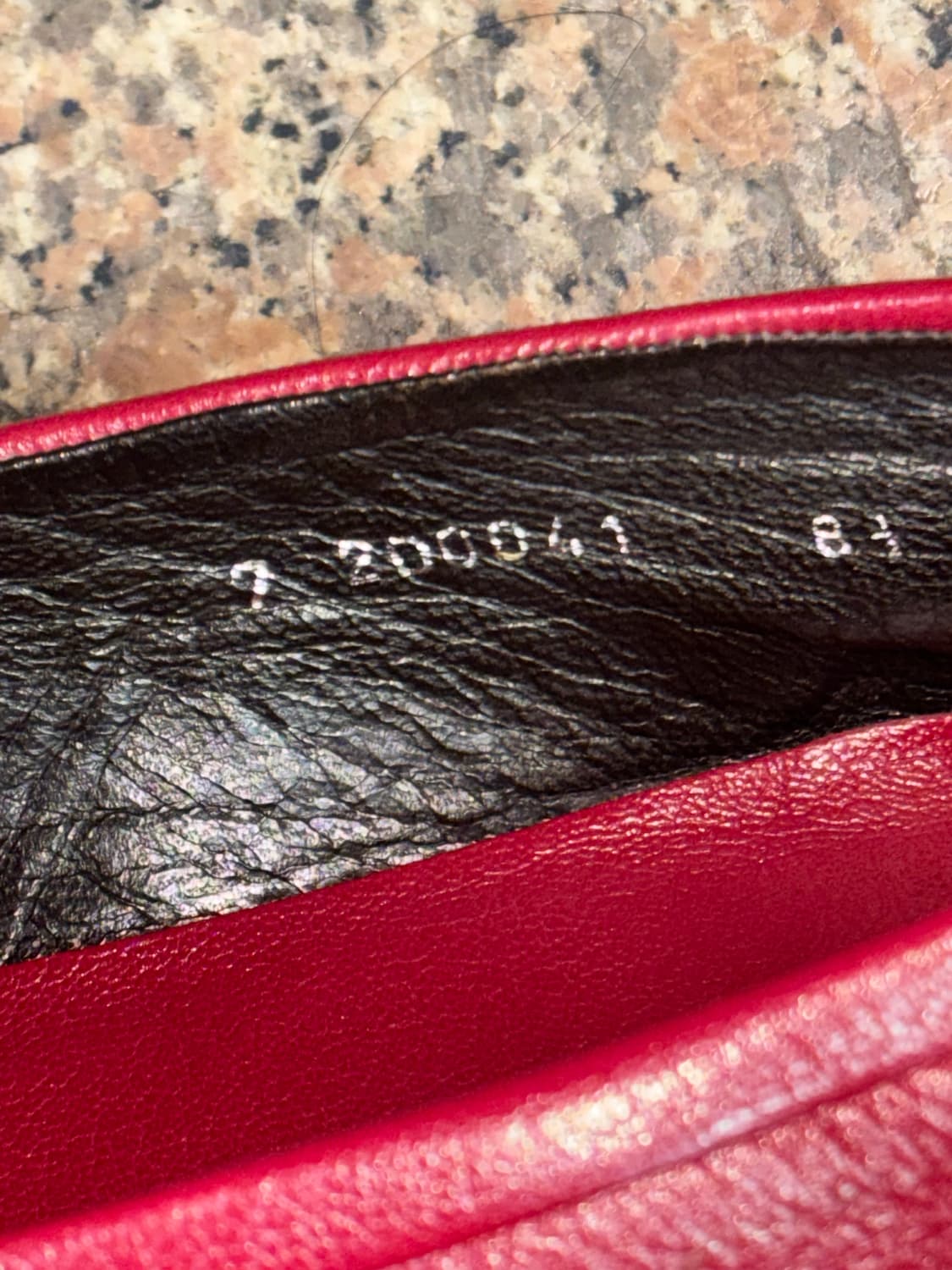 프라다 레드 플랫 로퍼 8.5 상품이미지5