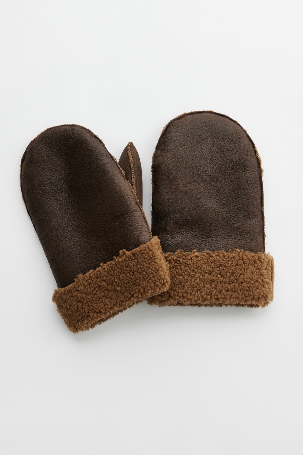 [S]아워레가시 MITTENS 시어링 레더 장갑 상품이미지1