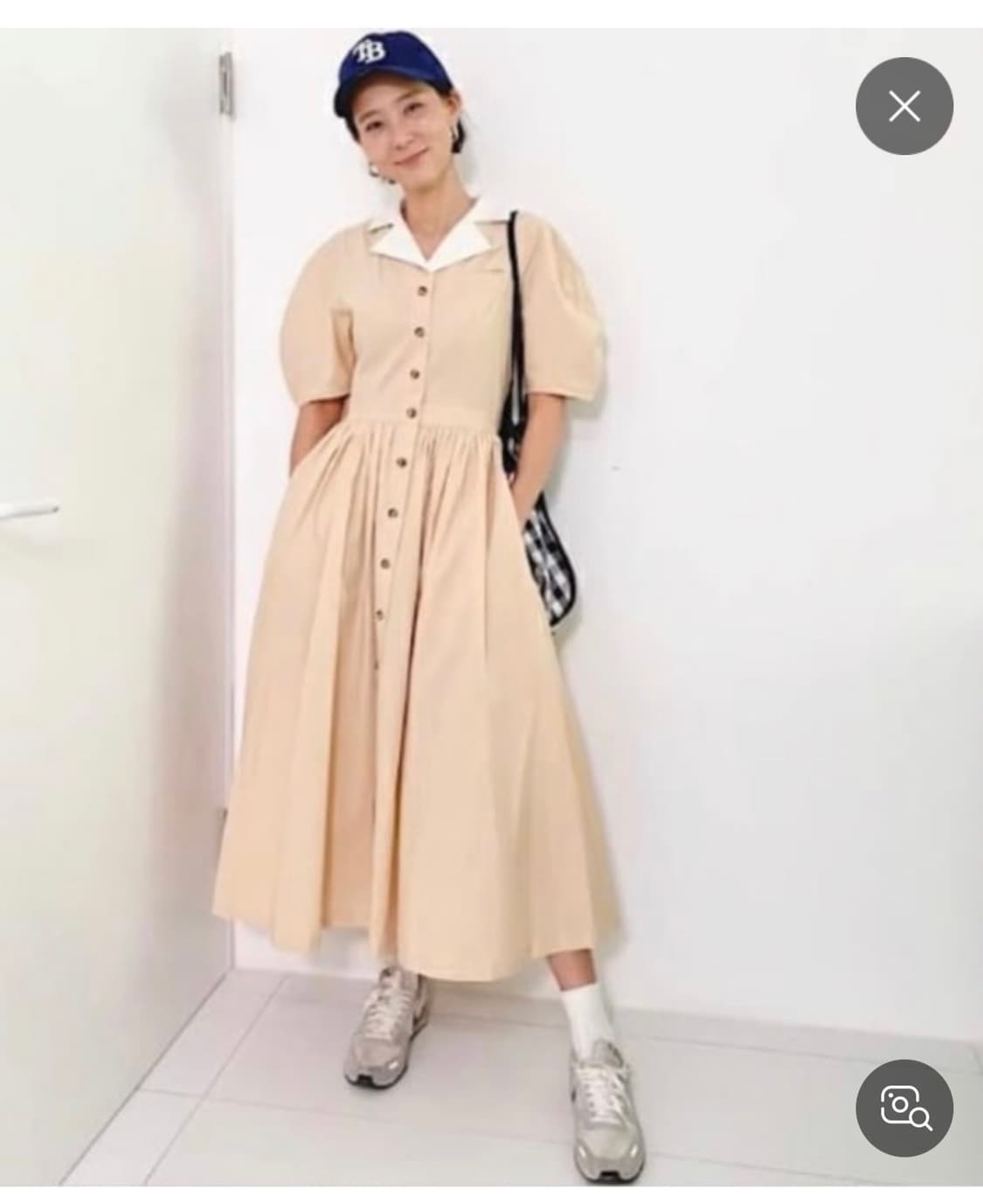 [AND YOU] 헐리우드 버터 셔링 원피스 상품이미지1