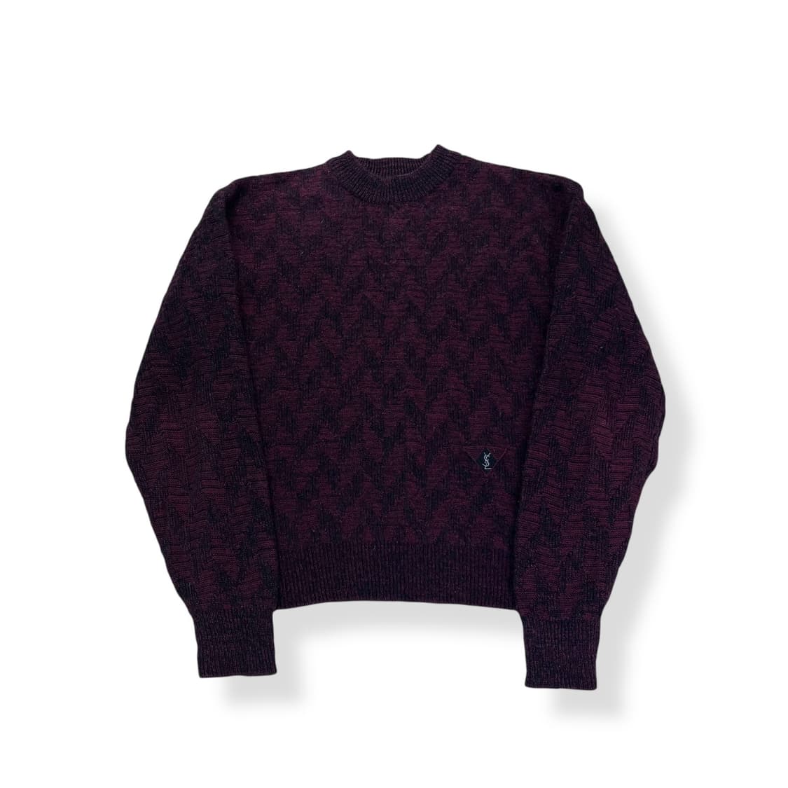 95 입생로랑 빈티지 패턴 니트 상품이미지1