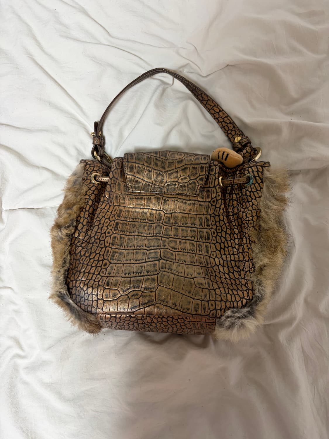 빈티지 퍼 복조리 핸드백 y2k 갸루 상품이미지5