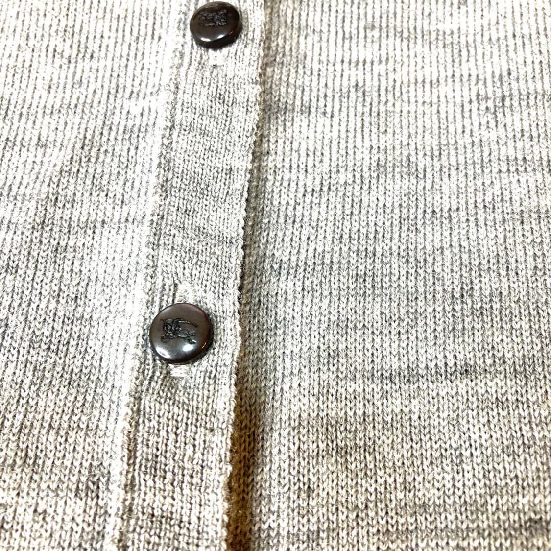 버버리 블루라벨 모100 그레이 가디건 니트 앙상블 세트 38사이즈 상품이미지5