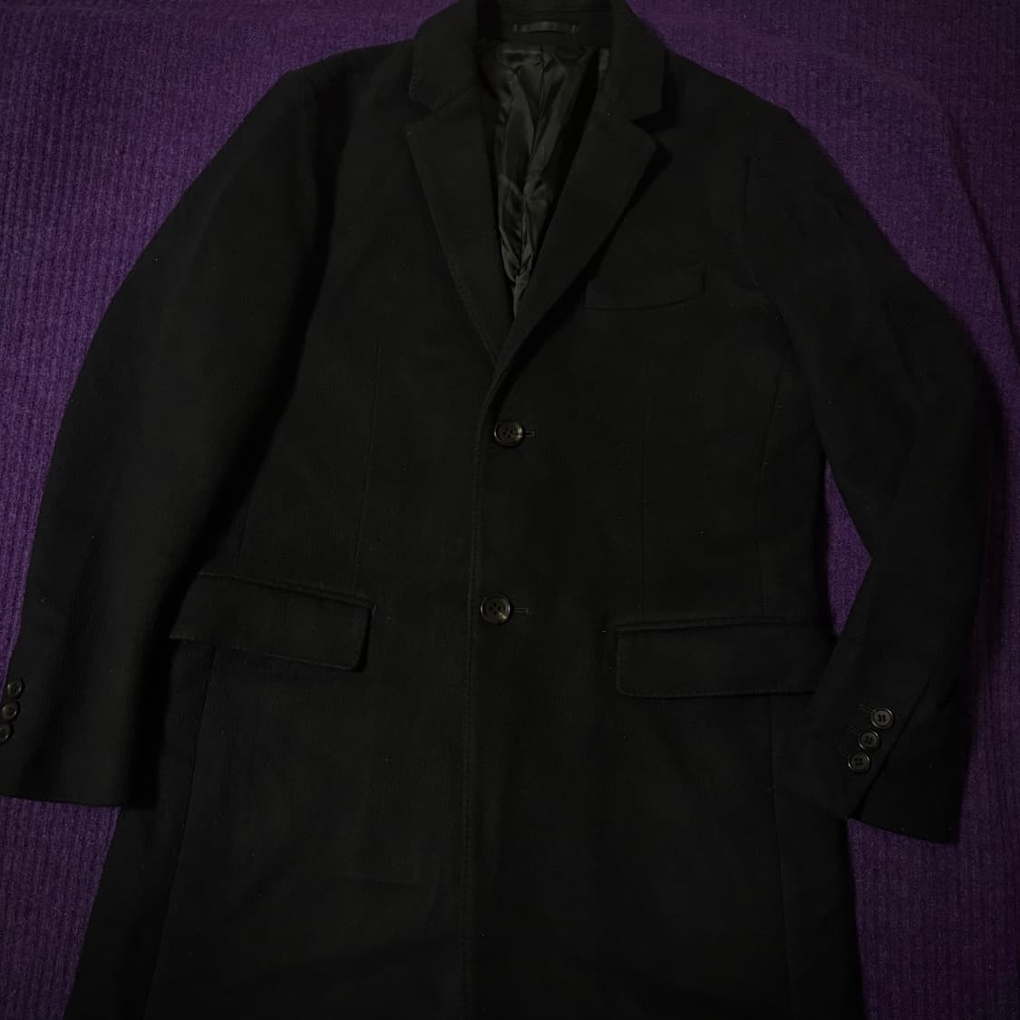 JOURNAL STANDARD Black Wool Coat 상품이미지3