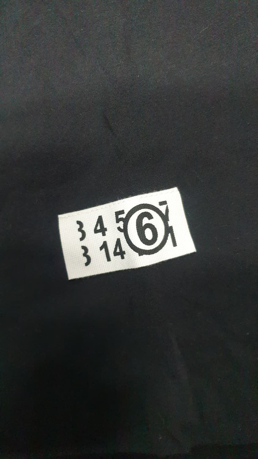 MM6 메종 마르지엘라 블랙 반팔 티셔츠 XL 상품이미지3