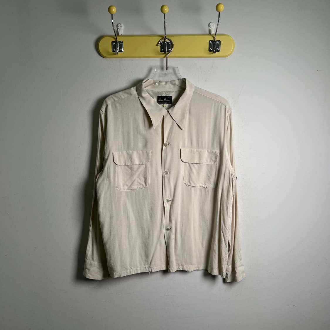 Dry Bones 드라이본즈 아이보리 레이온 셔츠 M 상품이미지1