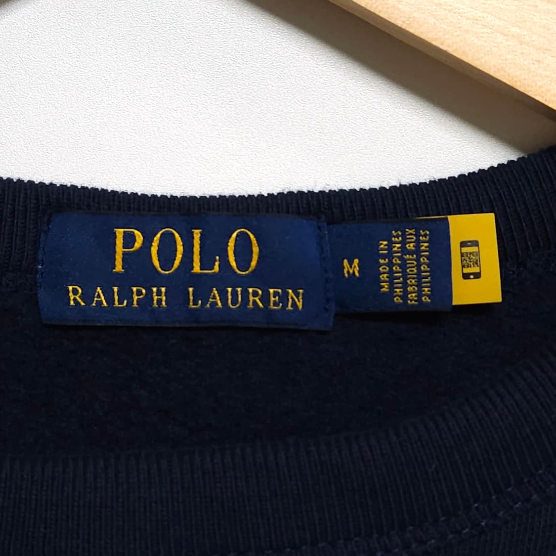 100~105)POLO 폴로 랄프로렌 스펠아웃 맨투맨 네이비 상품이미지4