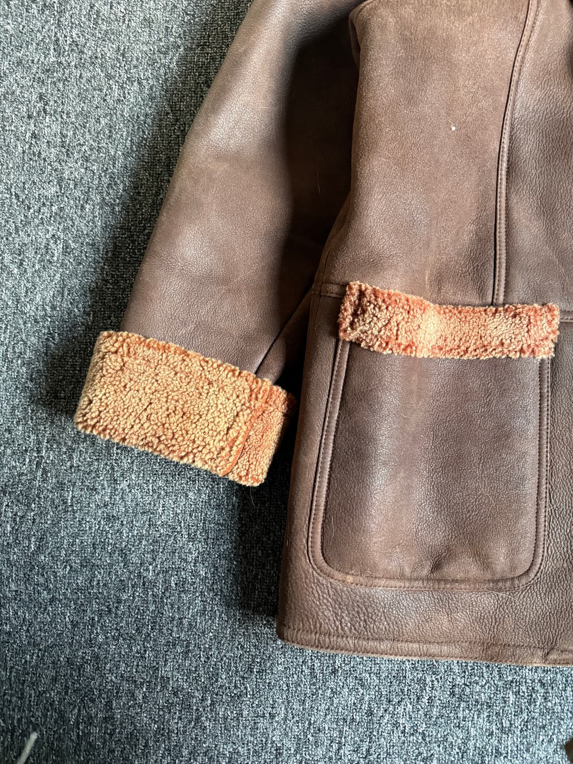 LAPOMME 90s 양가죽 무스탕 상품이미지7