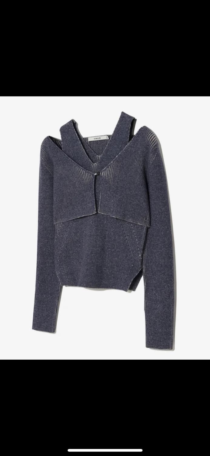 키뮤어 볼레로 니트 세트 상품이미지2