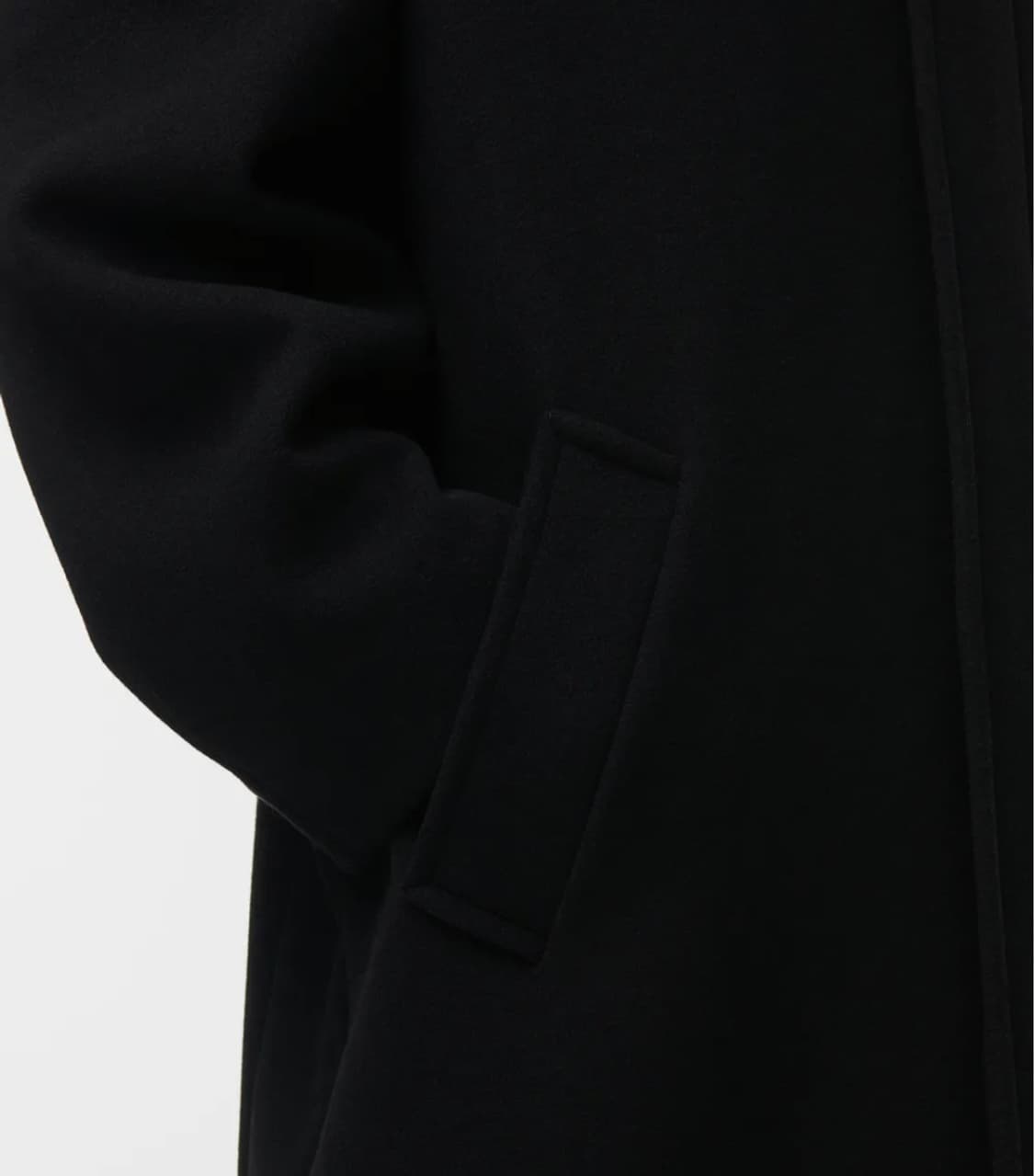 무신사스탠다드 울 블렌드 맥시 발마칸 로브 코트 블랙 L 택채 새제품 상품이미지6