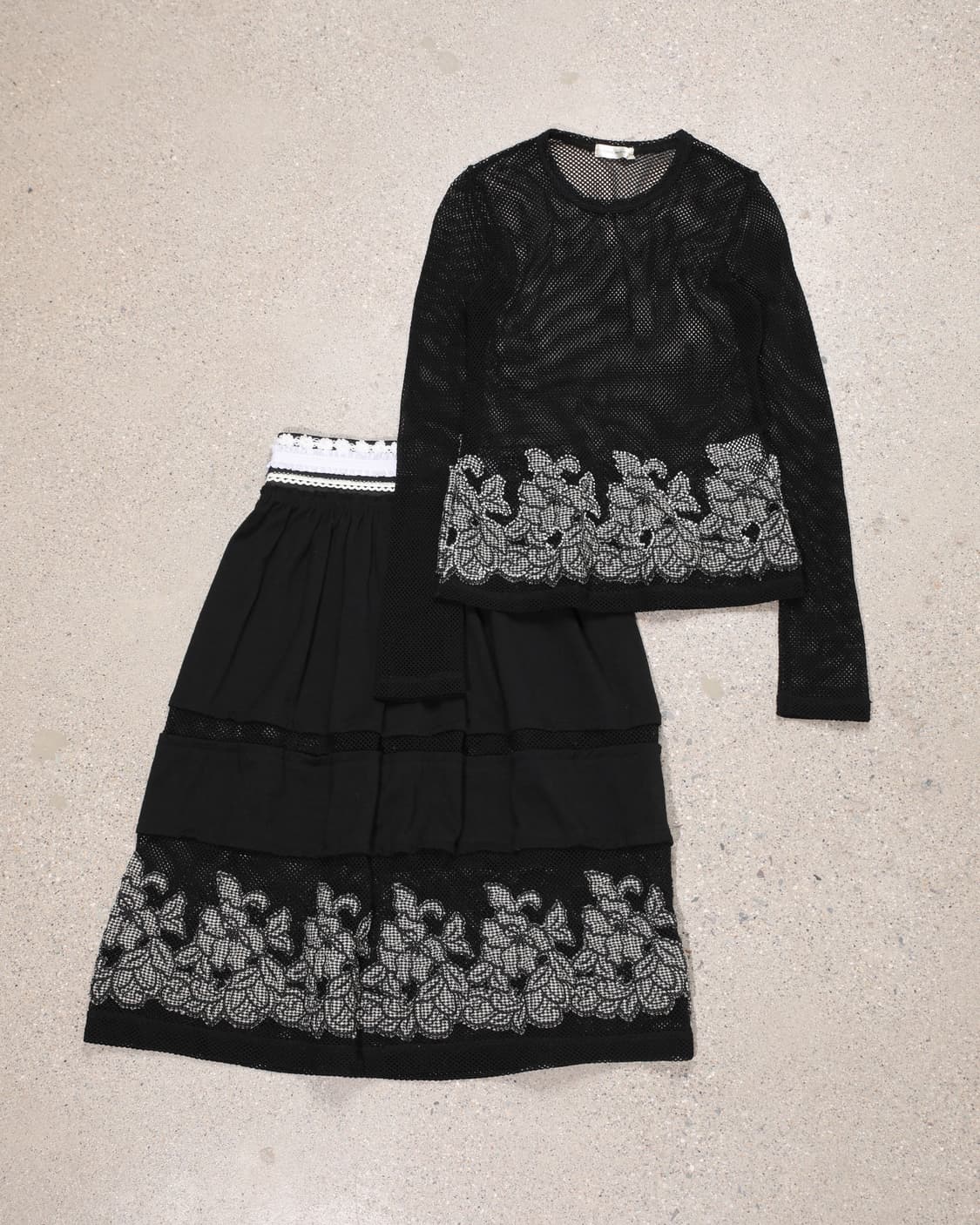 COMME des GARÇONS AW01 Lace Mesh Set-Up 상품이미지2