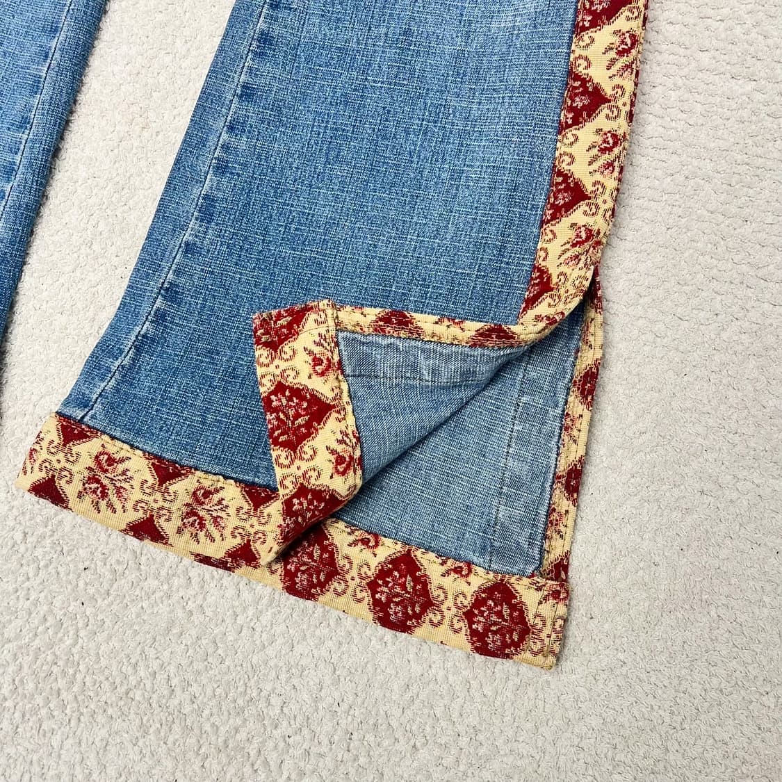 빈티지 워시드 절개 플레어 팬츠  상품이미지3