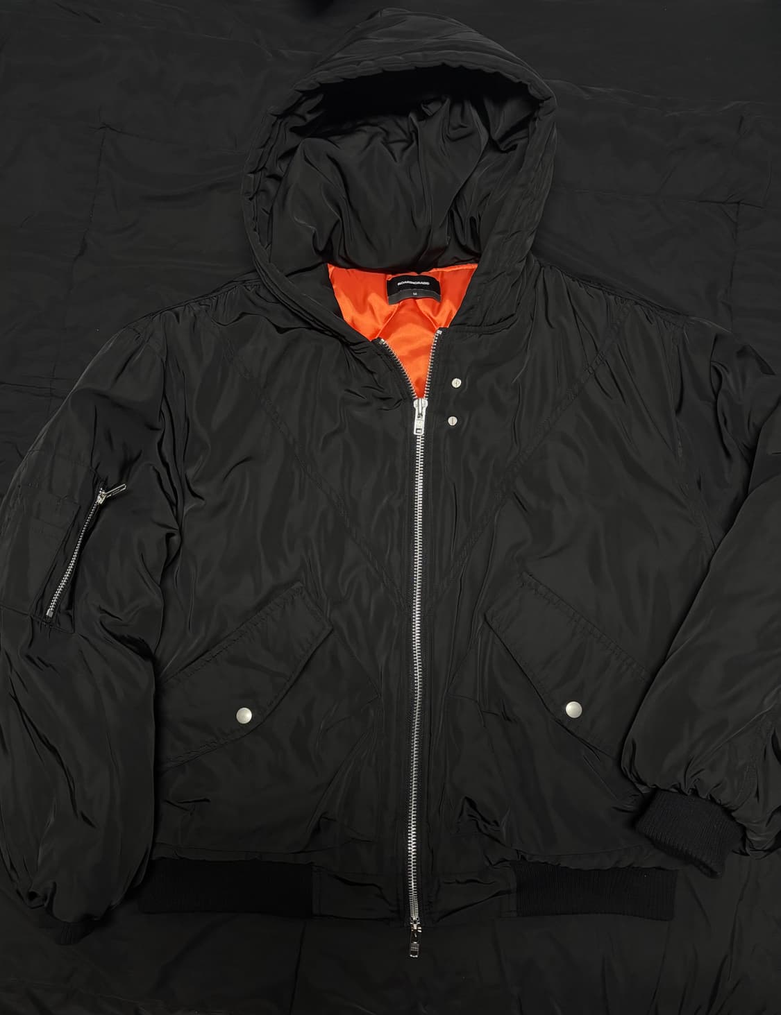 로어링라드 후드 셔링 MA-1 블랙 봄버 품절 상품이미지1