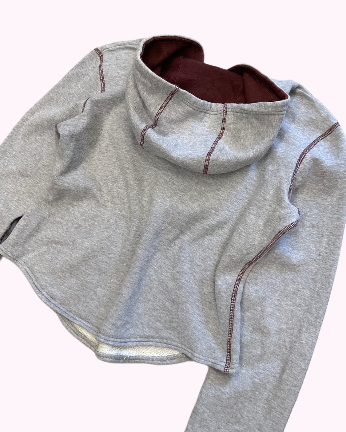 IMAGE boucle patch crop hood t-shirt 상품이미지5