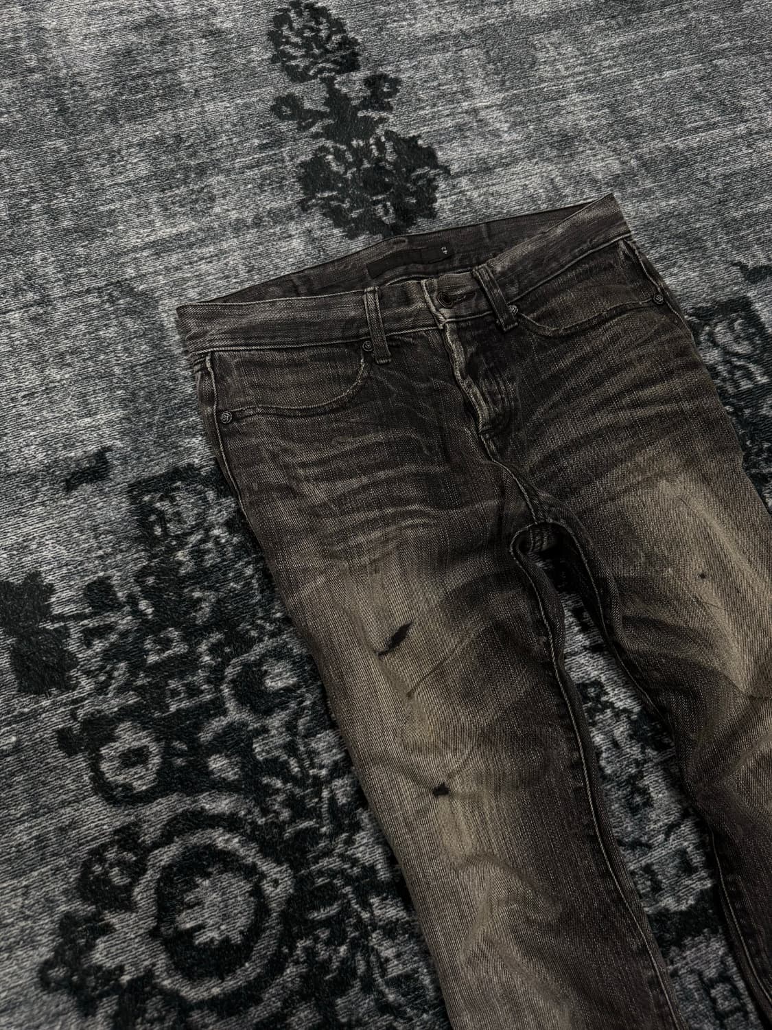 Fuga 00s damaged grey washing demim pant 상품이미지3
