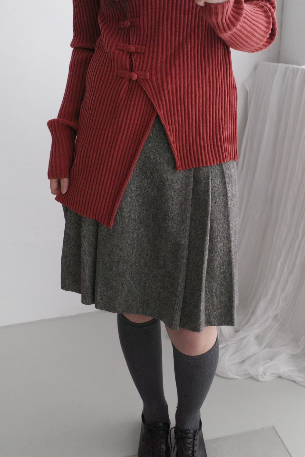 flared pleats skirt 상품이미지5