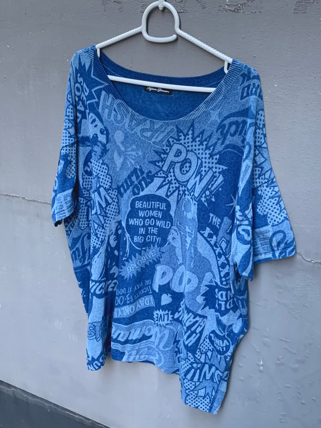 히스테릭글래머 니트 반팔 티셔츠 상품이미지1