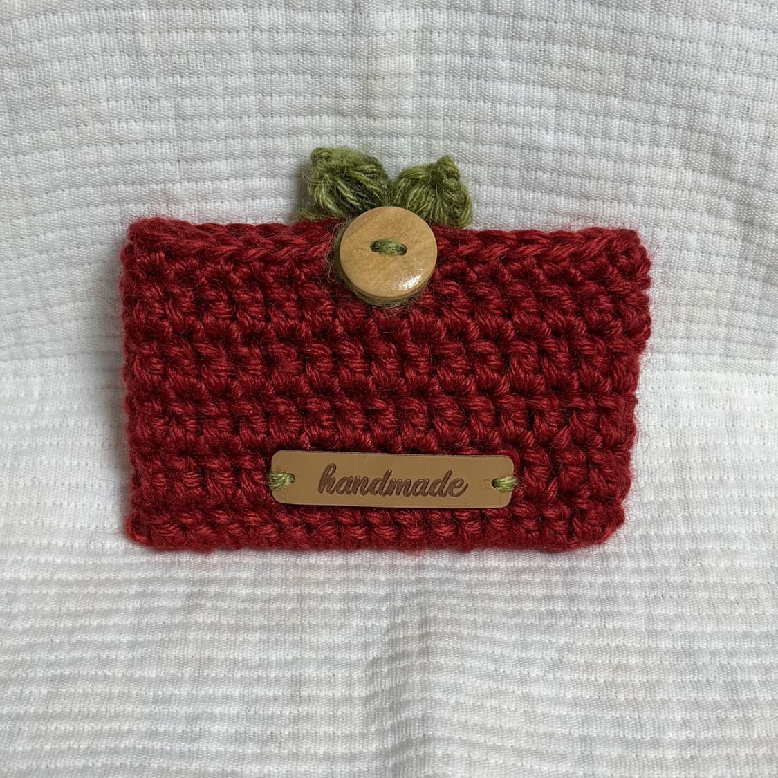 핸드메이드 토마토 뜨개 카드지갑 상품이미지2