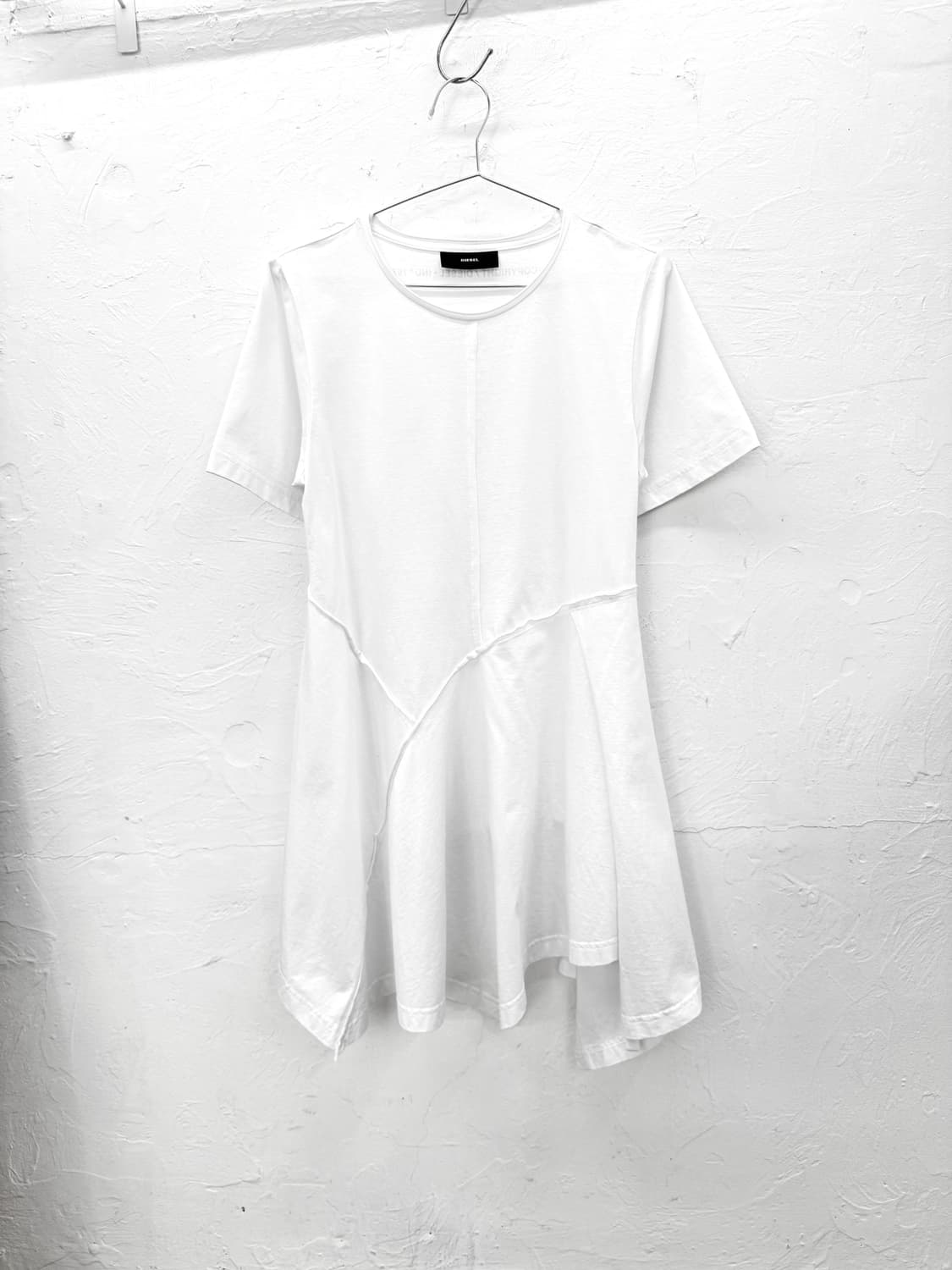 diesel 비대칭 절개 반팔 원피스 상품이미지1