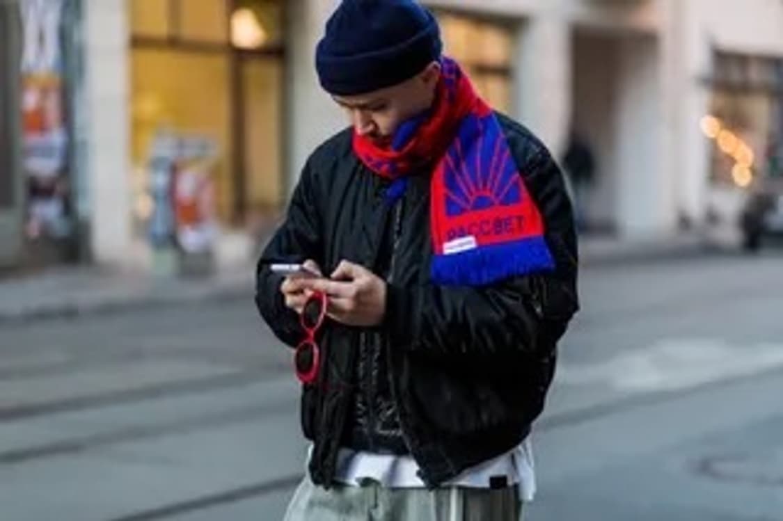 고샤 라스벳 머플러 레드 F 상품이미지1