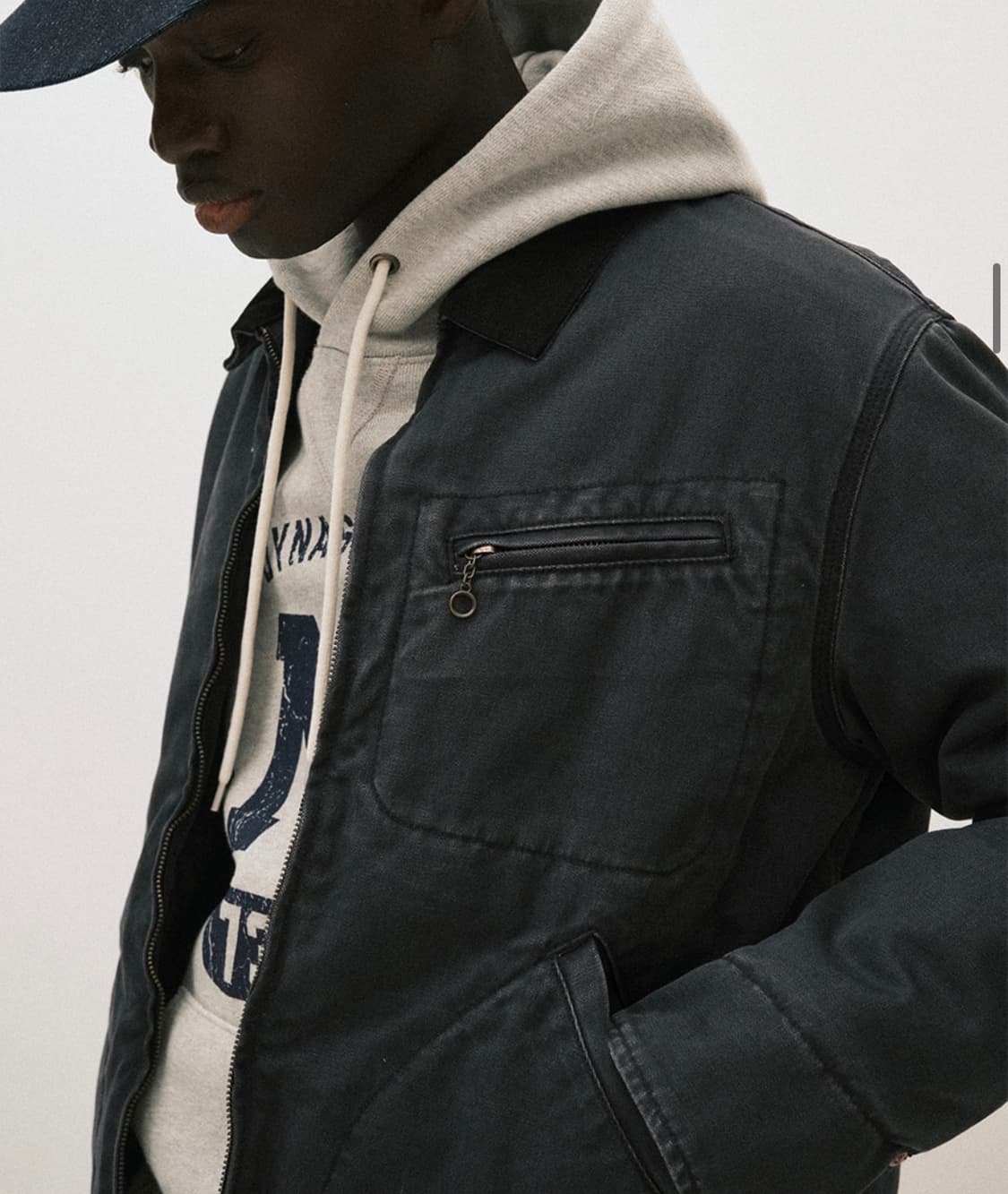 아웃스탠딩 헤비 캔버스 워크자켓(차콜/사이즈1) 상품이미지4